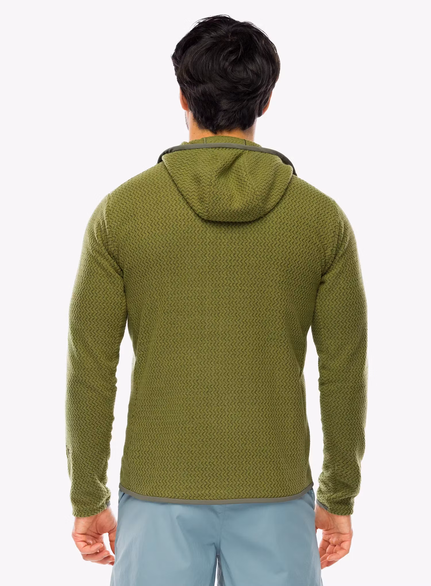 Jopica na zadrgo Patagonia R1 Air Full-Zip Hoody - caper green