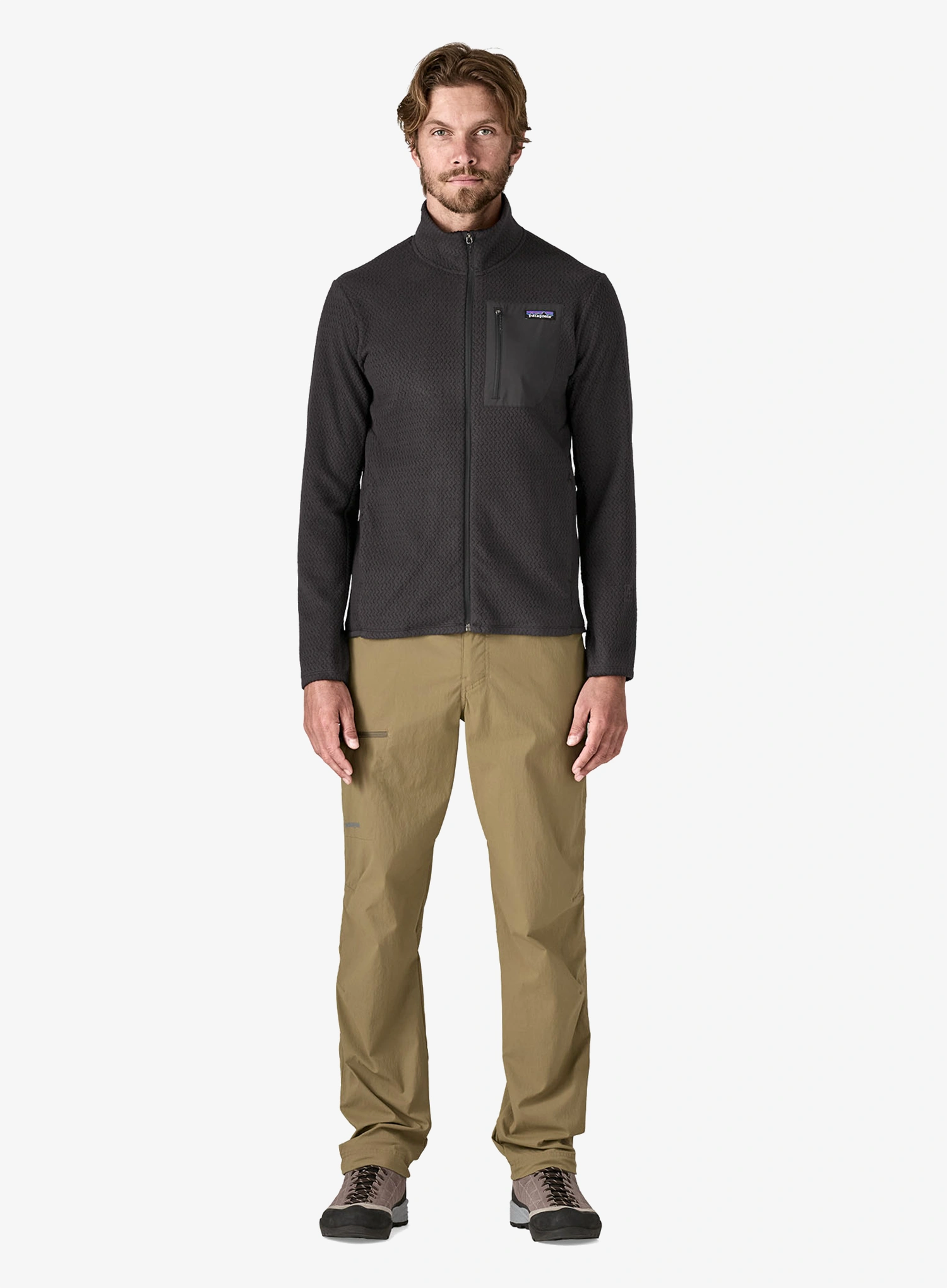 Jopica na zadrgo Patagonia R1 Air Jacket - black