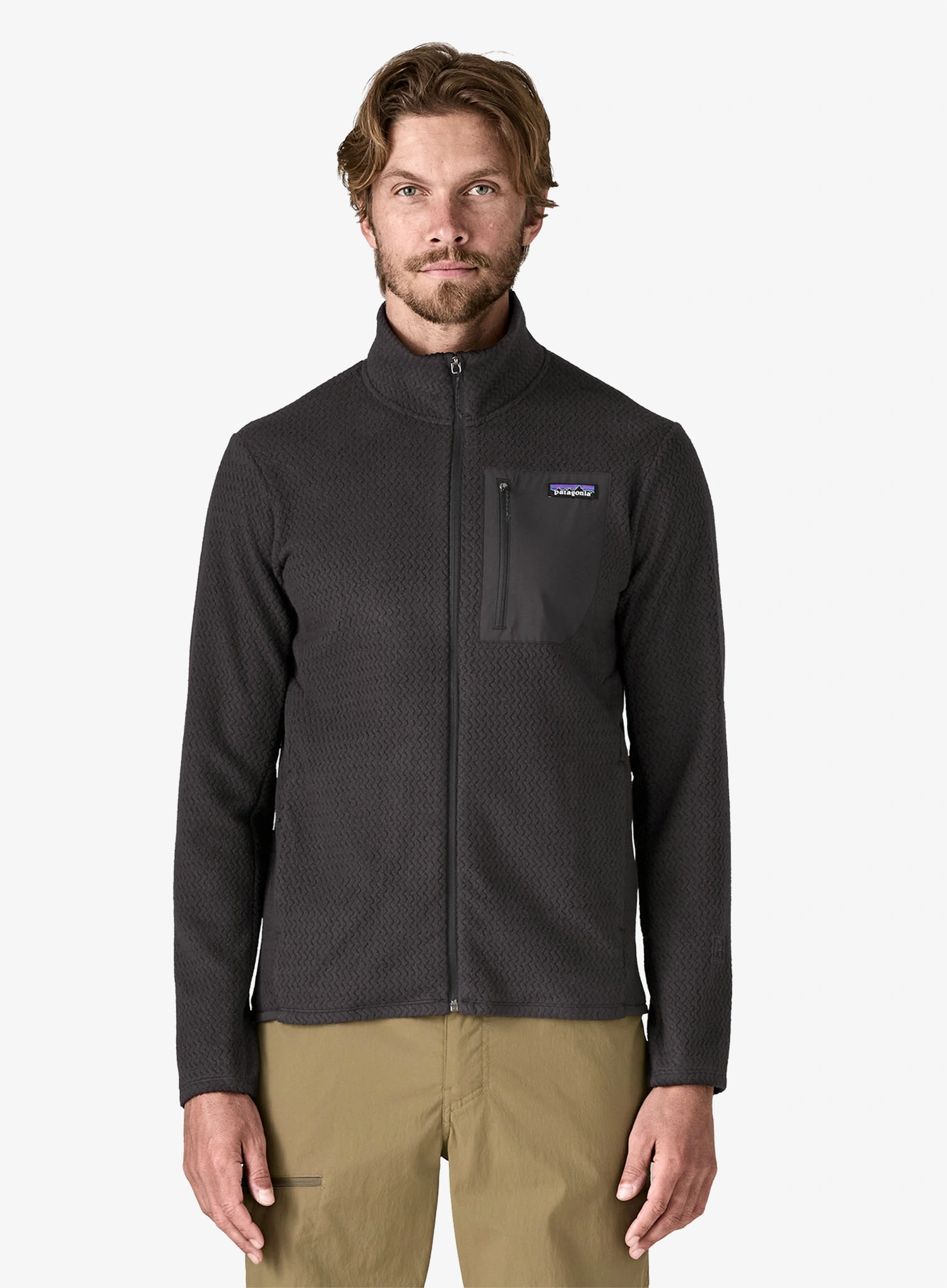Jopica na zadrgo Patagonia R1 Air Jacket - black