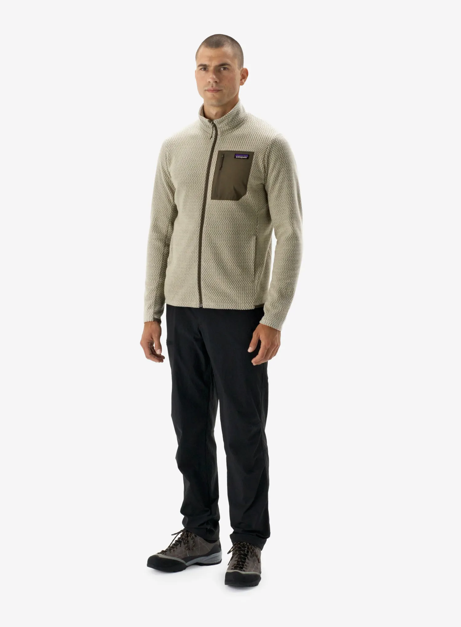 Jopica na zadrgo Patagonia R1 Air Jacket - pelican