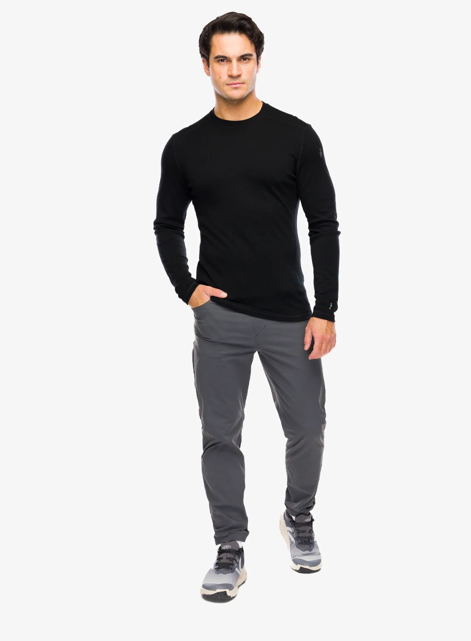 Jopica Smartwool Classic Thermal Merino Base Layer Crew Boxed - black