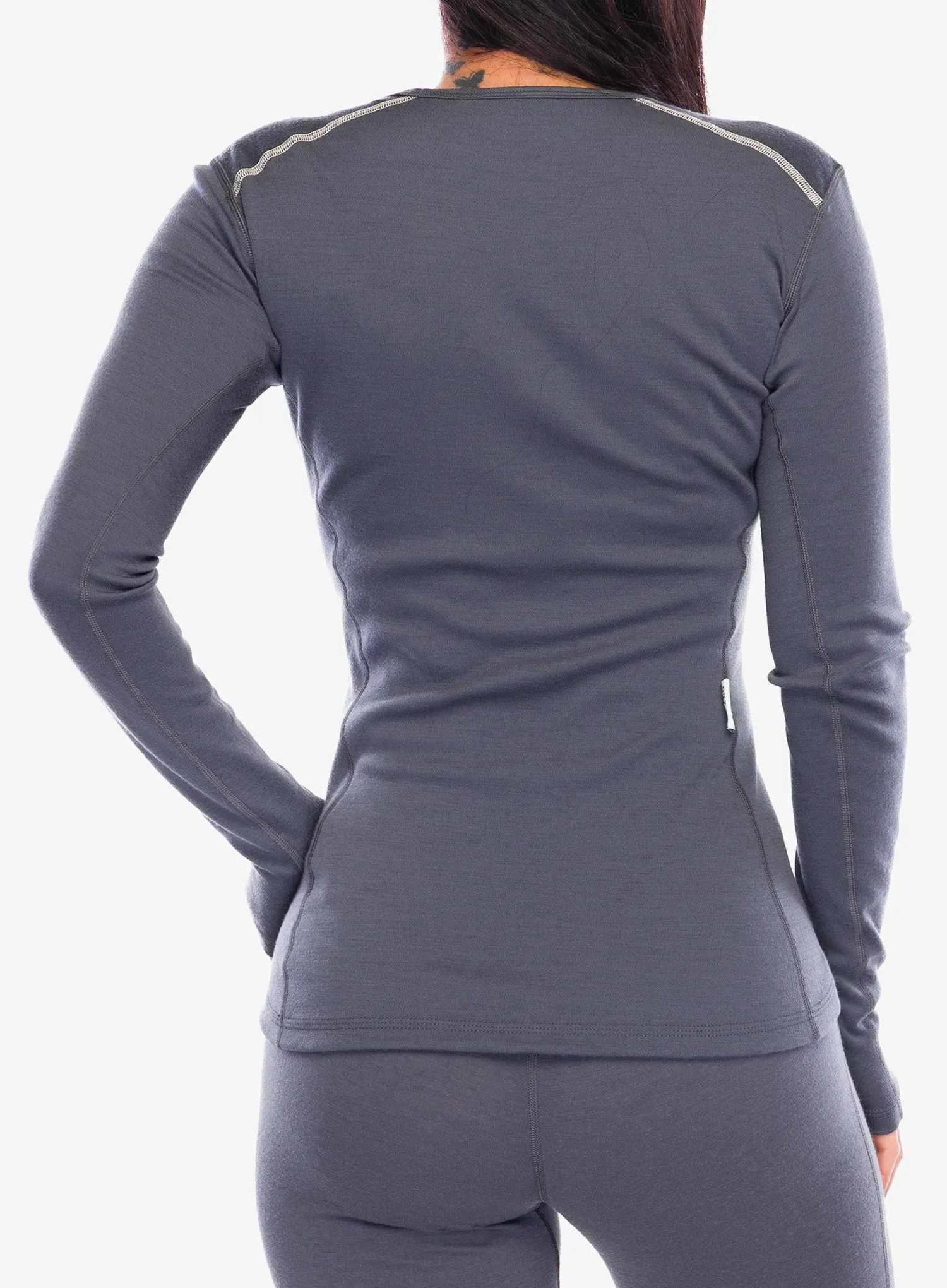 Ženska termo flis jopa adidas TERREX Xperior Merino 260 Baselayer LS - grey five