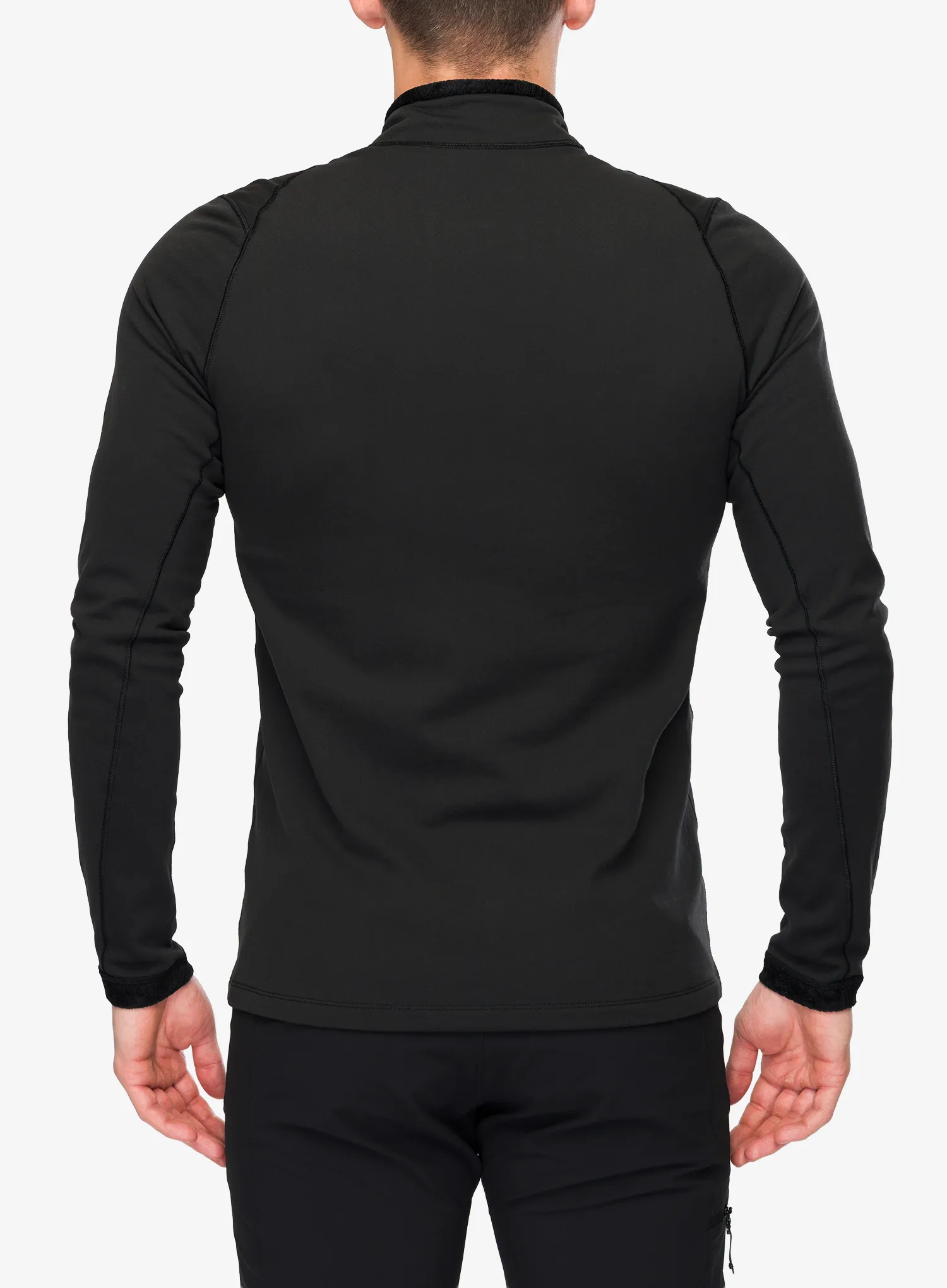 Termo flis jopa Arcteryx Rho SV Zip Neck - black