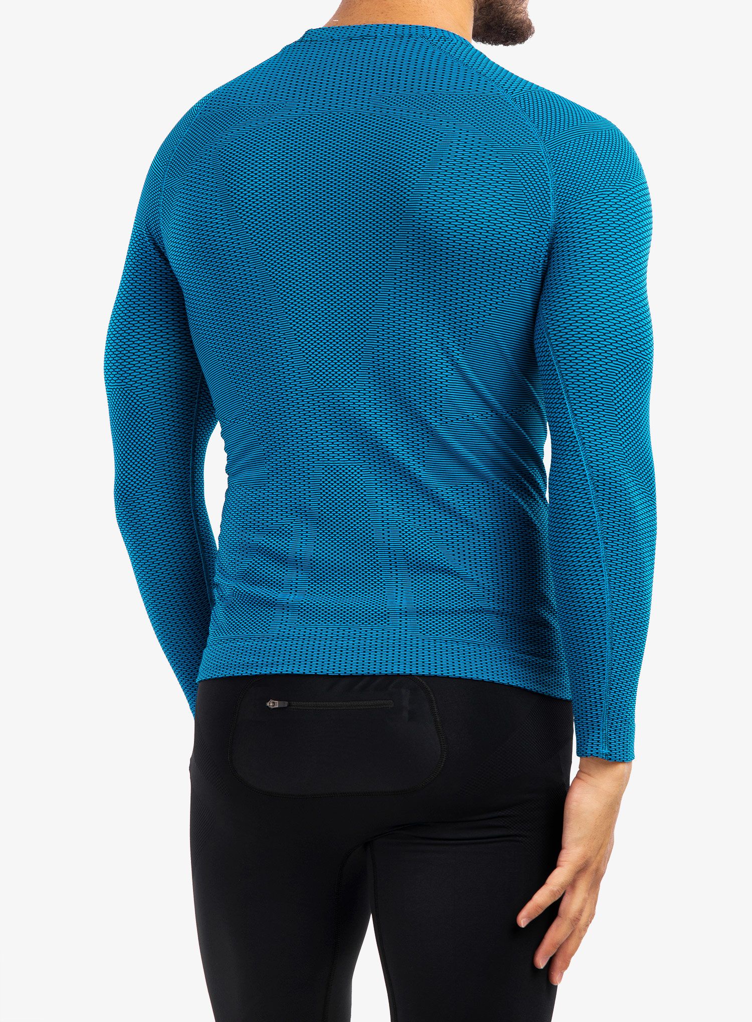 Termo flis jopa Brubeck 3D Run PRO LS Shirt - blue