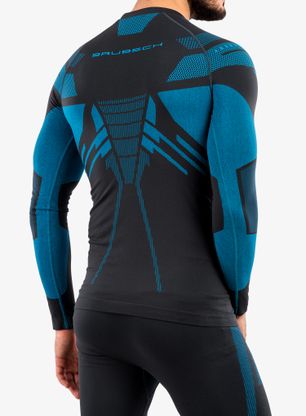 Termo flis jopa Brubeck Dry Sweatshirt - graphite/blue