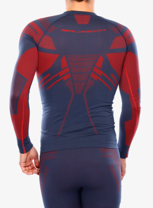 Termo flis jopa Brubeck Dry Sweatshirt - navy/red