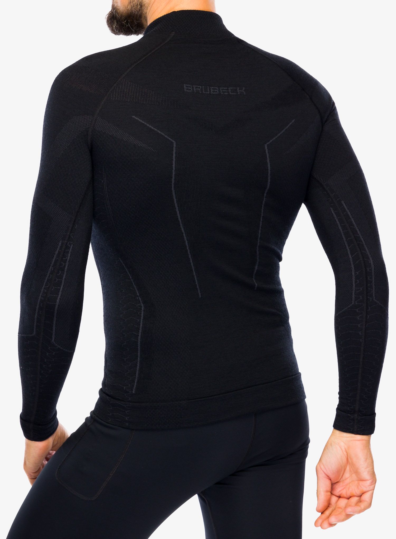 Termo flis jopa Brubeck Extreme Merino - black/black