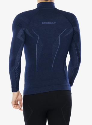 Termo flis jopa Brubeck Extreme Merino HZ - navy blue