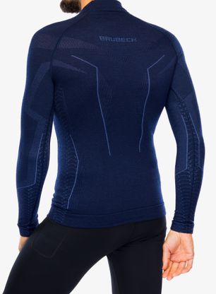 Termo flis jopa Brubeck Extreme Merino - navy blue/blue