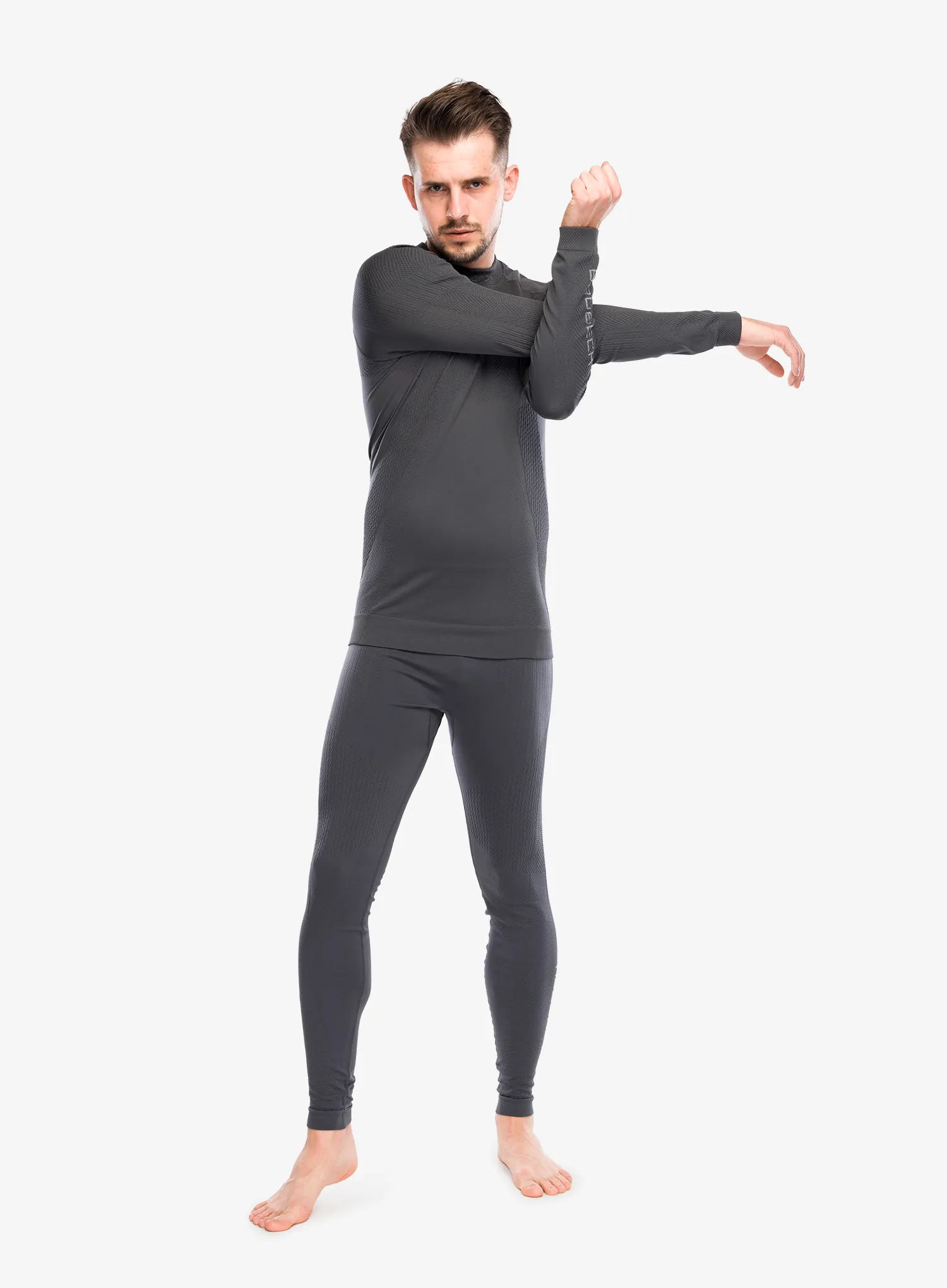 Termo flis jopa Brubeck Extreme Thermo Sweatshirt - dark grey