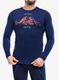 Termo flis jopa Brubeck Outdoor Wool Pro Longshirt - dark blue