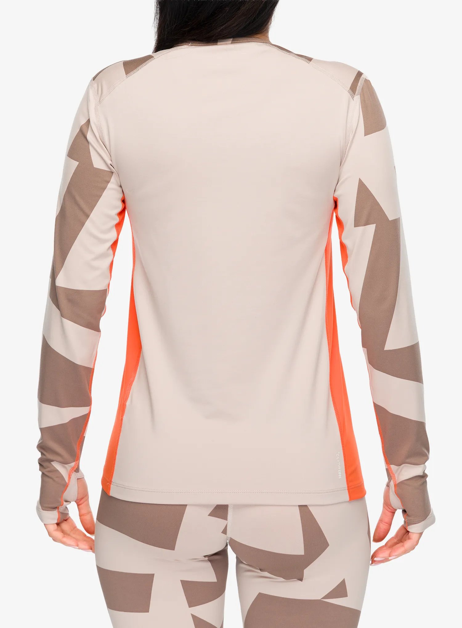 Ženska termo flis jopa adidas TERREX Multi Synthetic Base Layer LS - wonder taupe