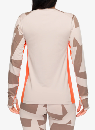 Ženska termo flis jopa adidas TERREX Multi Synthetic Base Layer LS - wonder taupe