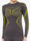 Ženska termo flis jopa Brubeck Dry LS - grey/lime