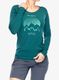Ženska termo flis jopa Brubeck Outdoor Wool Pro Longshirt - green/mountains