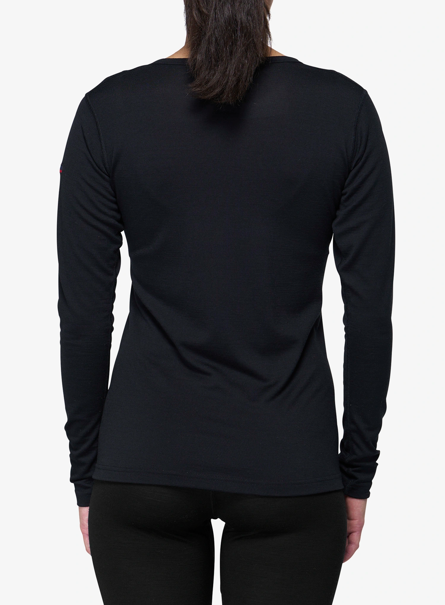 Ženska termo flis jopa Devold Breeze Merino 150 Shirt - black