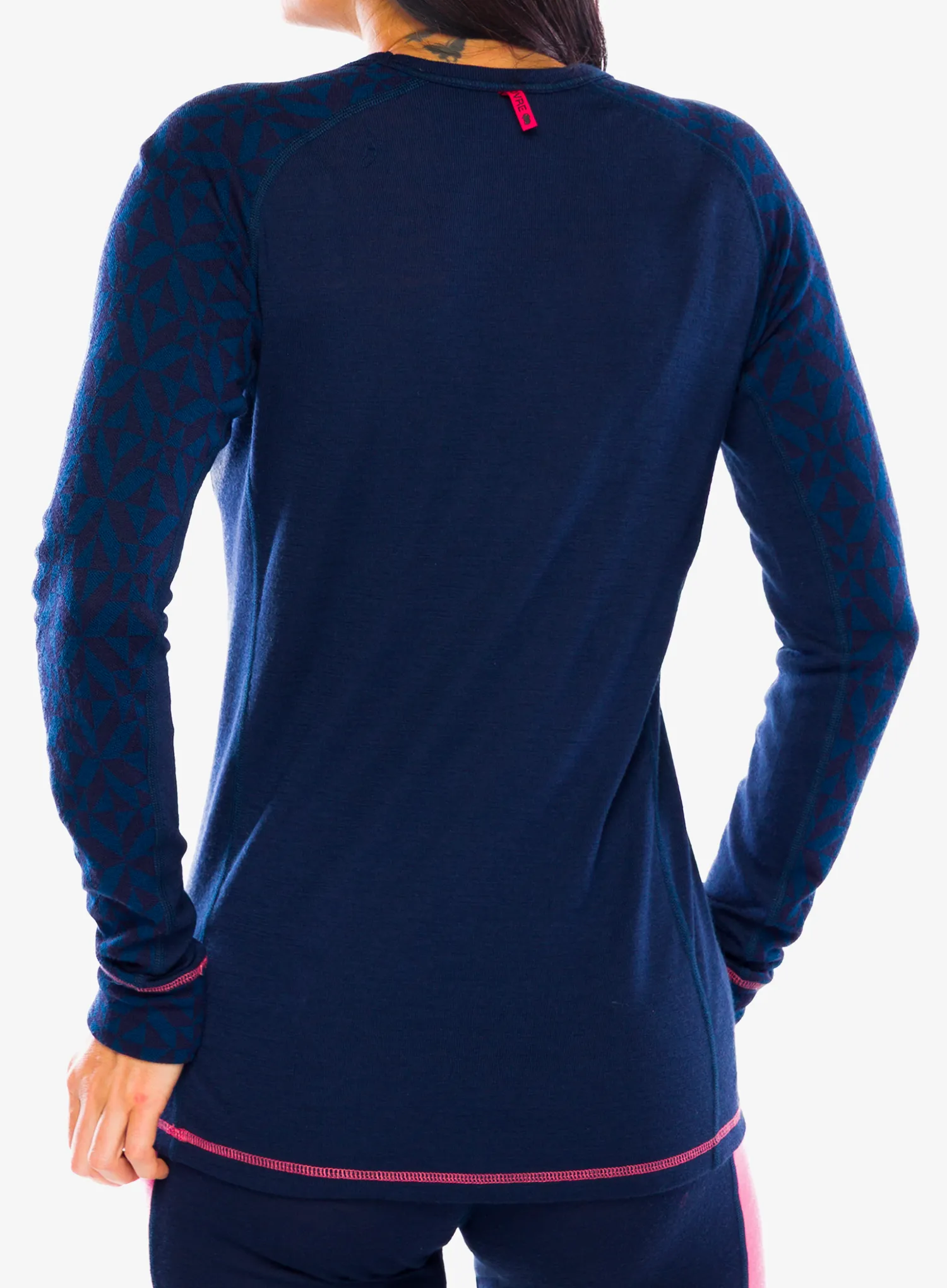Ženska termo flis jopa Dovre 100% Merino Wool Active - navy