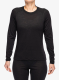 Ženska termo flis jopa Helly Hansen Durawool Crew LS - black