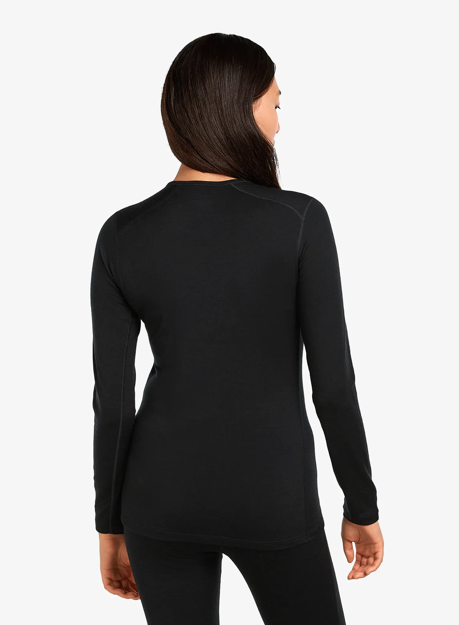 Termo flis jopa Icebreaker 200 Oasis L/S Crewe - black/black