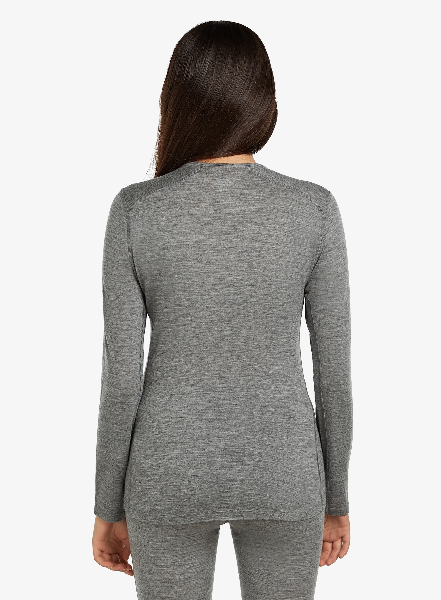 Termo flis jopa Icebreaker 200 Oasis L/S Crewe - gritstone heather