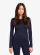 Ženska termo flis jopa Icebreaker 200 Oasis L/S Crewe - midnight navy
