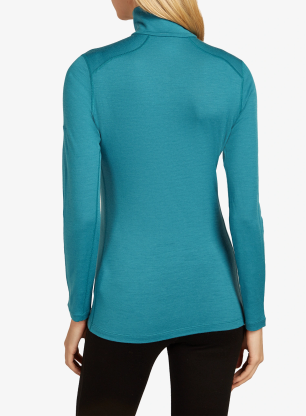 Ženska termo flis jopa Icebreaker 200 Oasis L/S Half Zip - topaz