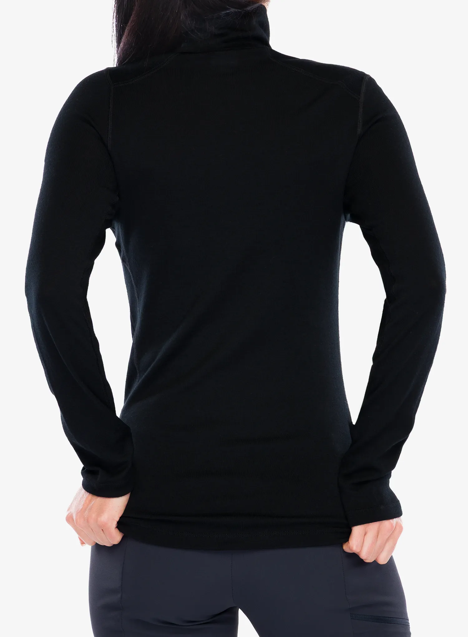 Ženska termo flis jopa Icebreaker 260 Tech L/S Half Zip - black