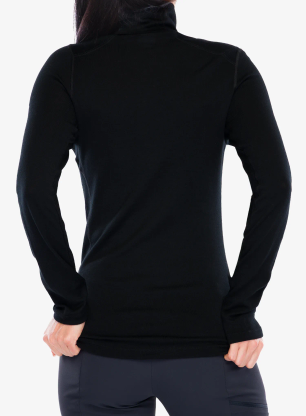 Ženska termo flis jopa Icebreaker 260 Tech L/S Half Zip - black