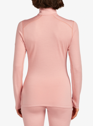 Ženska termo flis jopa Icebreaker 260 Tech L/S Half Zip - blush