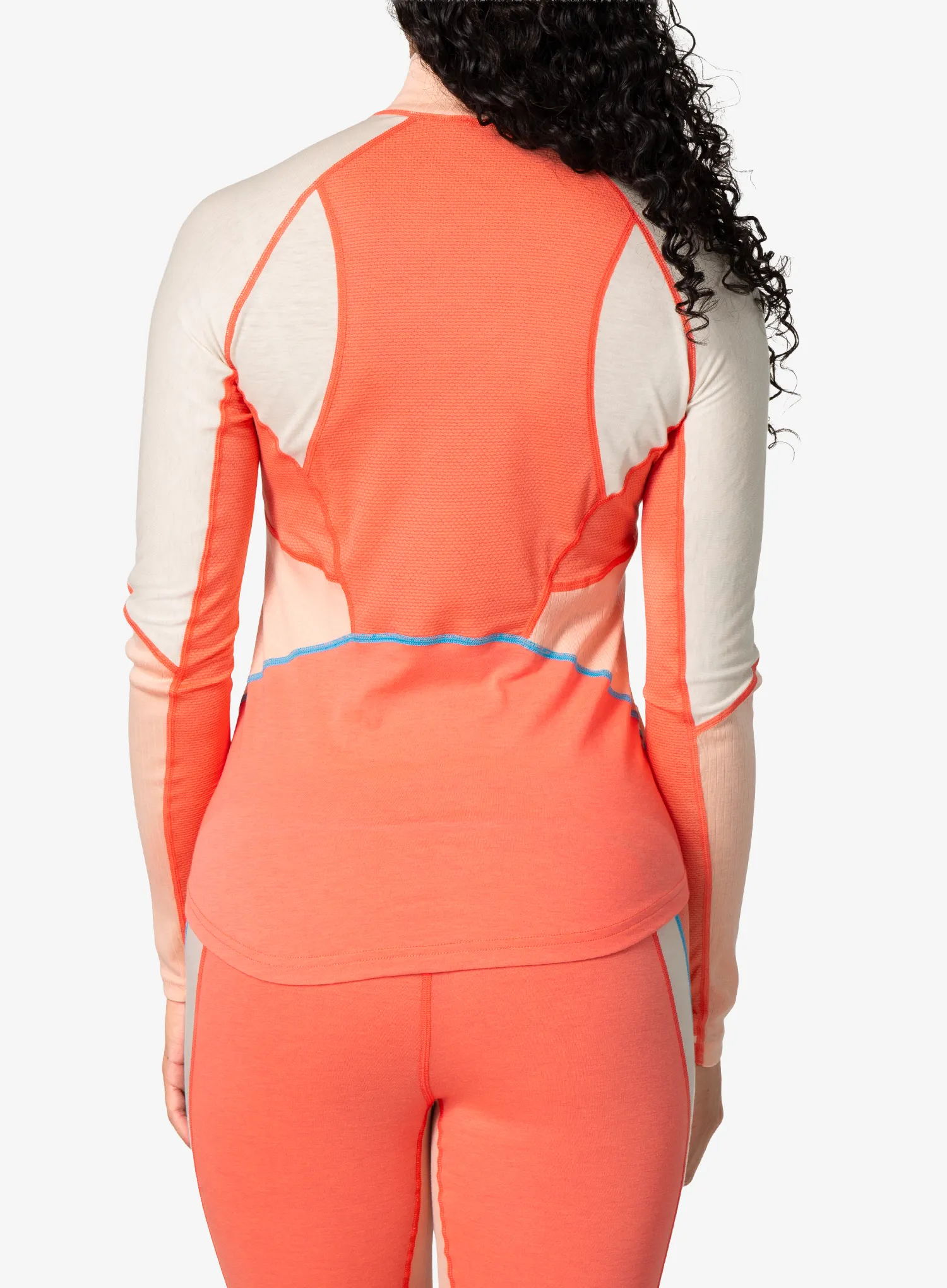 Ženska termo flis jopa Kari Traa Alma Half Zip - coral