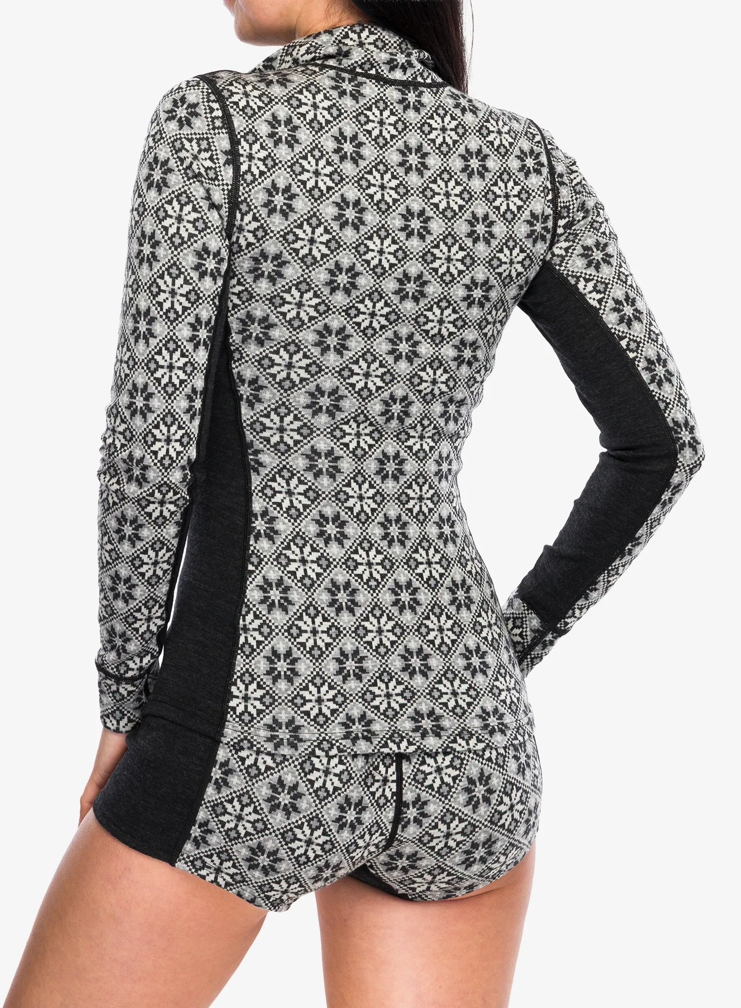 Ženska termo flis jopa Kari Traa Rose HZ - black