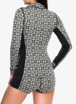Ženska termo flis jopa Kari Traa Rose HZ - black