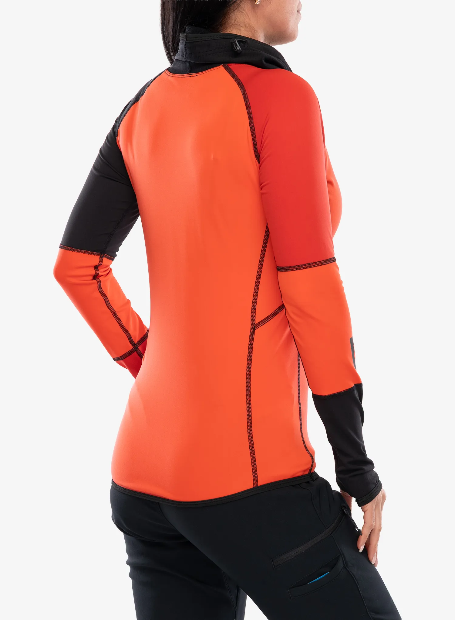 Ženska termo flis jopa Majesty Surface Base Layer Top - red/red