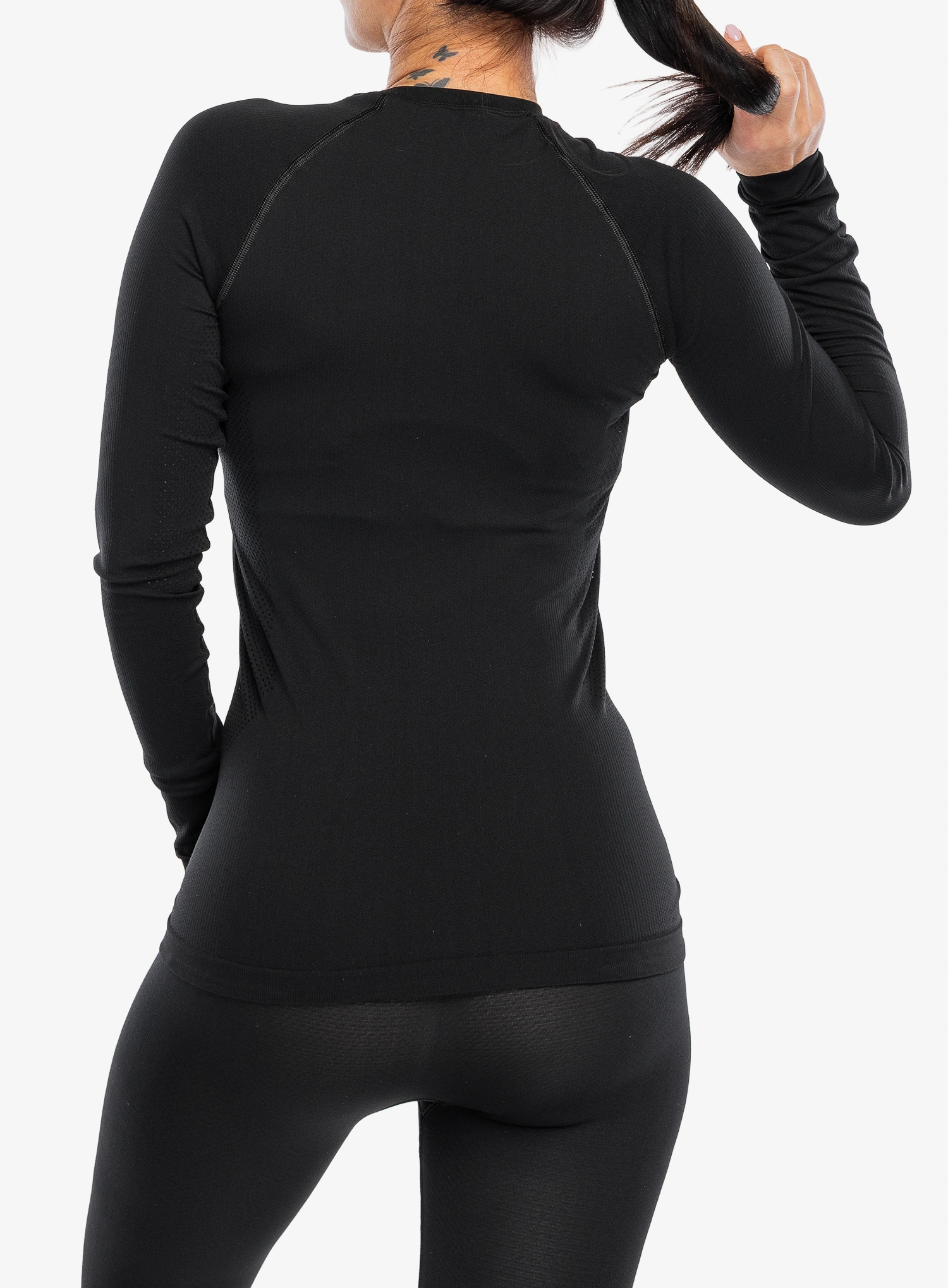 Ženska termo flis jopa Montura Seamless Ultra-L Maglia - black/black