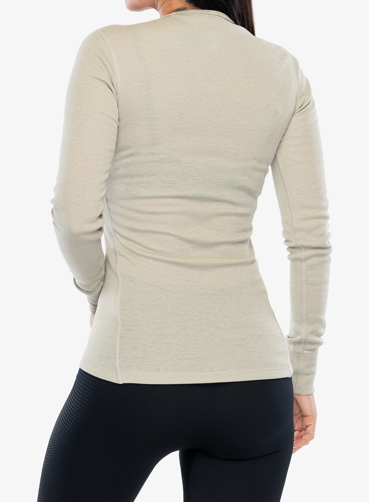 Ženska termo flis jopa Odlo Active Warm Eco BL Top Crew Neck LS - agate gray