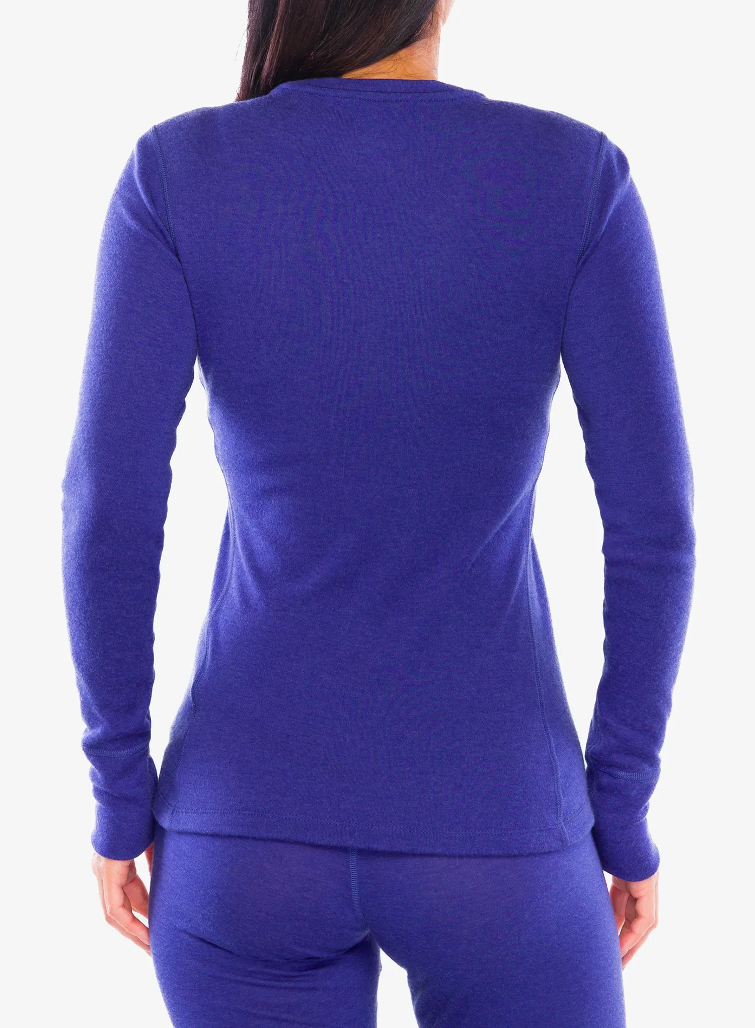 Ženska termo flis jopa Odlo Merino 260 BL Top Crew Neck LS - skipper blue