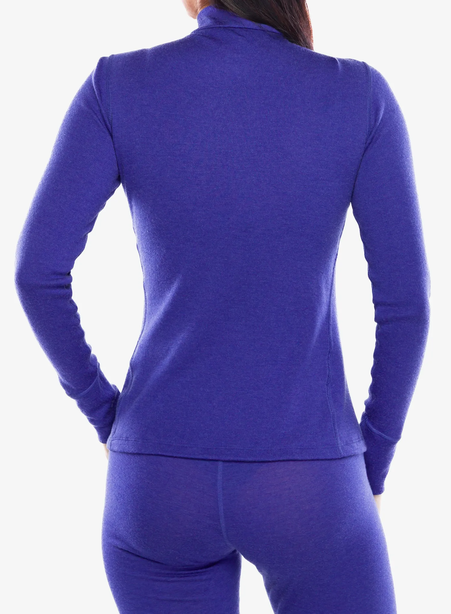 Ženska termo flis jopa Odlo Merino 260 BL Top Turtle Neck LS Half Zip - skipper blue