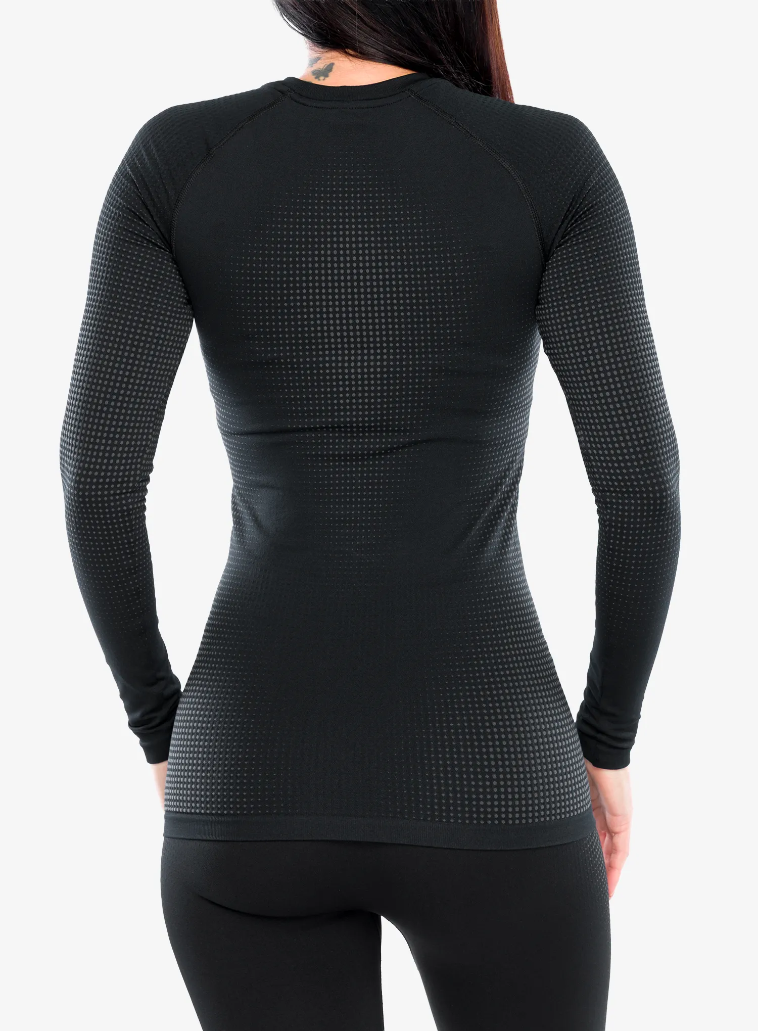 Ženska termo flis jopa Odlo Performance Warm BL Top Crew Neck L/S - graphite grey