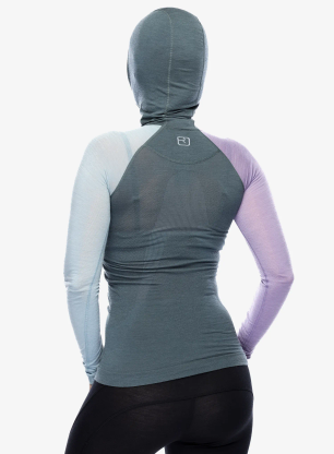 Ženska termo flis jopa Ortovox 120 Comp Light Hoody - dark arctic grey