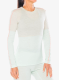 Ženska termo flis jopa Ortovox 185 Rock N Wool Long Sleeve - white tea