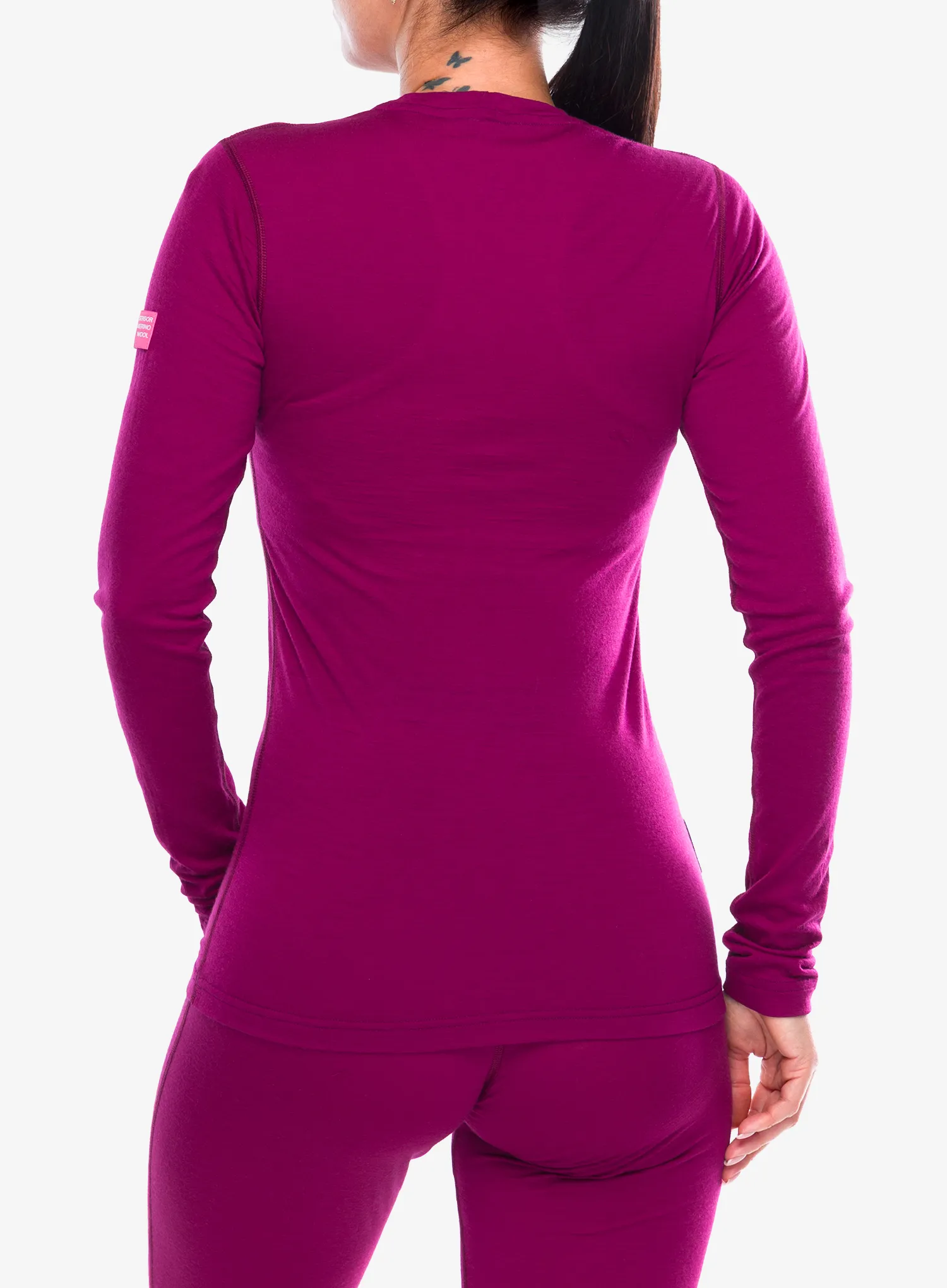 Ženska termo flis jopa Sensor Merino Active Tee L/S - lilla
