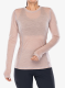 Ženska termo flis jopa Sensor Merino Air Tee LS - dusty pink