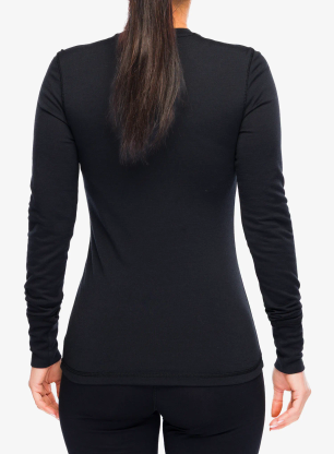 Ženska termo flis jopa Super.natural Arctic230 Ls - jet black