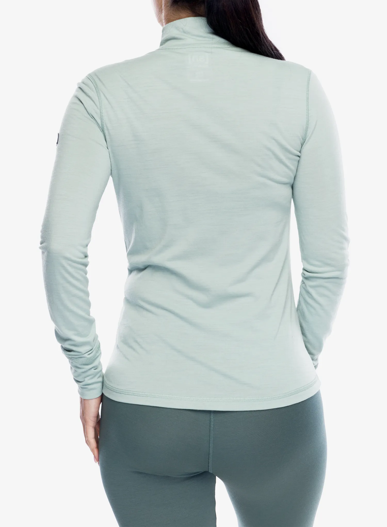 Ženska termo flis jopa Super.natural Tundra 175 Turtleneck Flear - light jade/slate gray