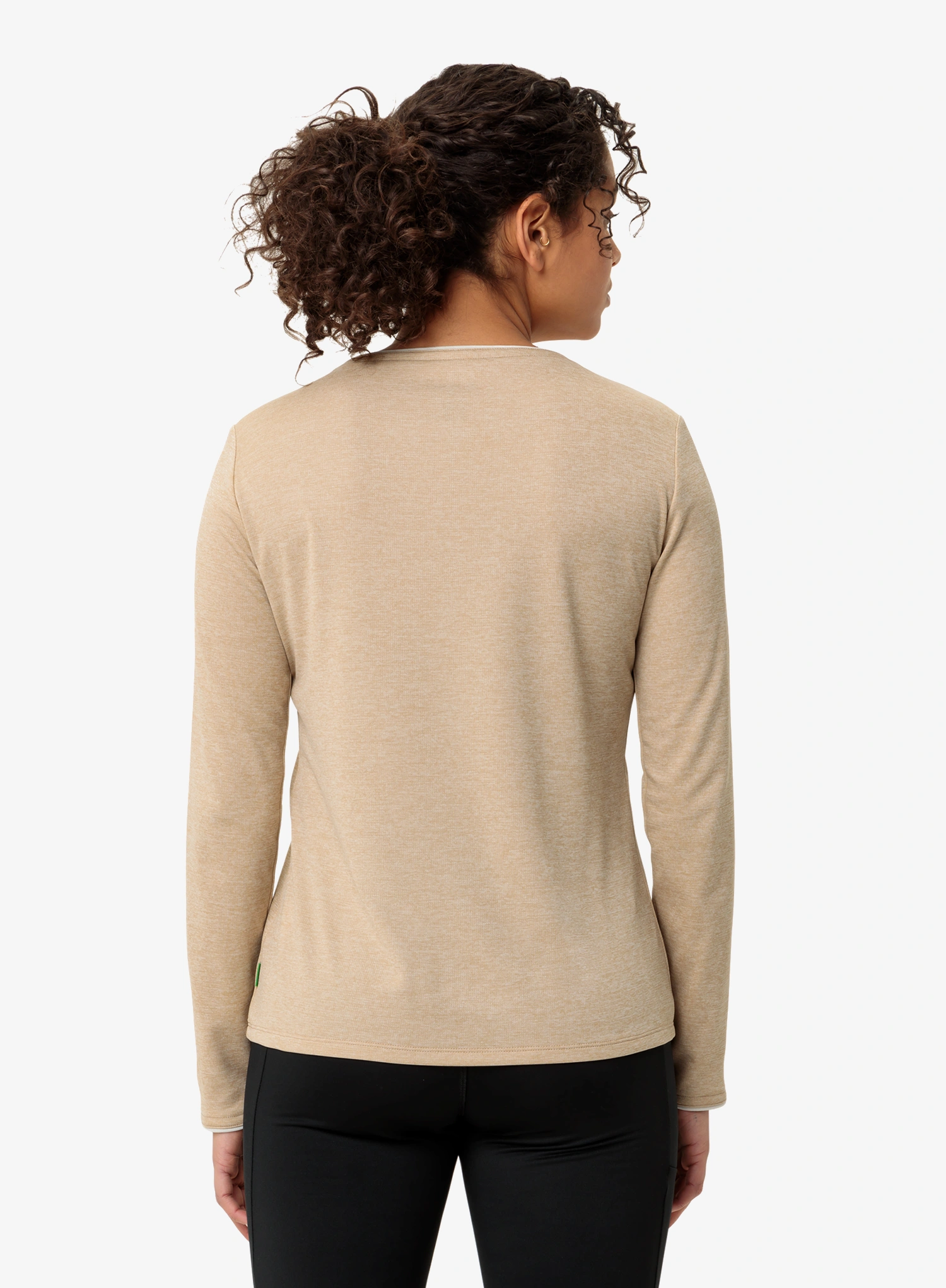 Ženska termo flis jopa Vaude Essential LS T-Shirt - linen
