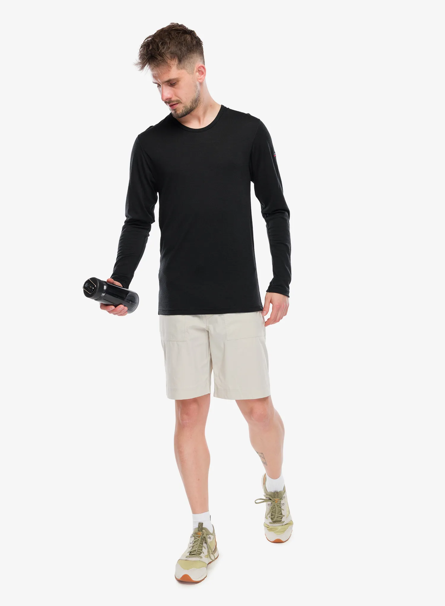 Termo flis jopa Devold Breeze Merino 150 Shirt - black