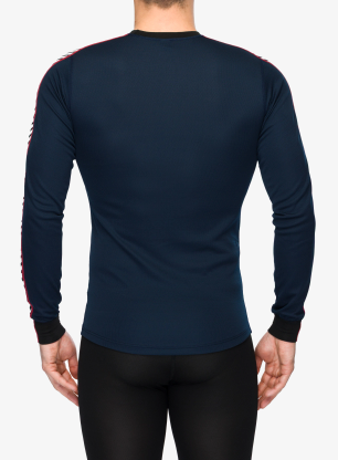 Termo flis jopa Helly Hansen HH LIFA Stripe Crew - navy
