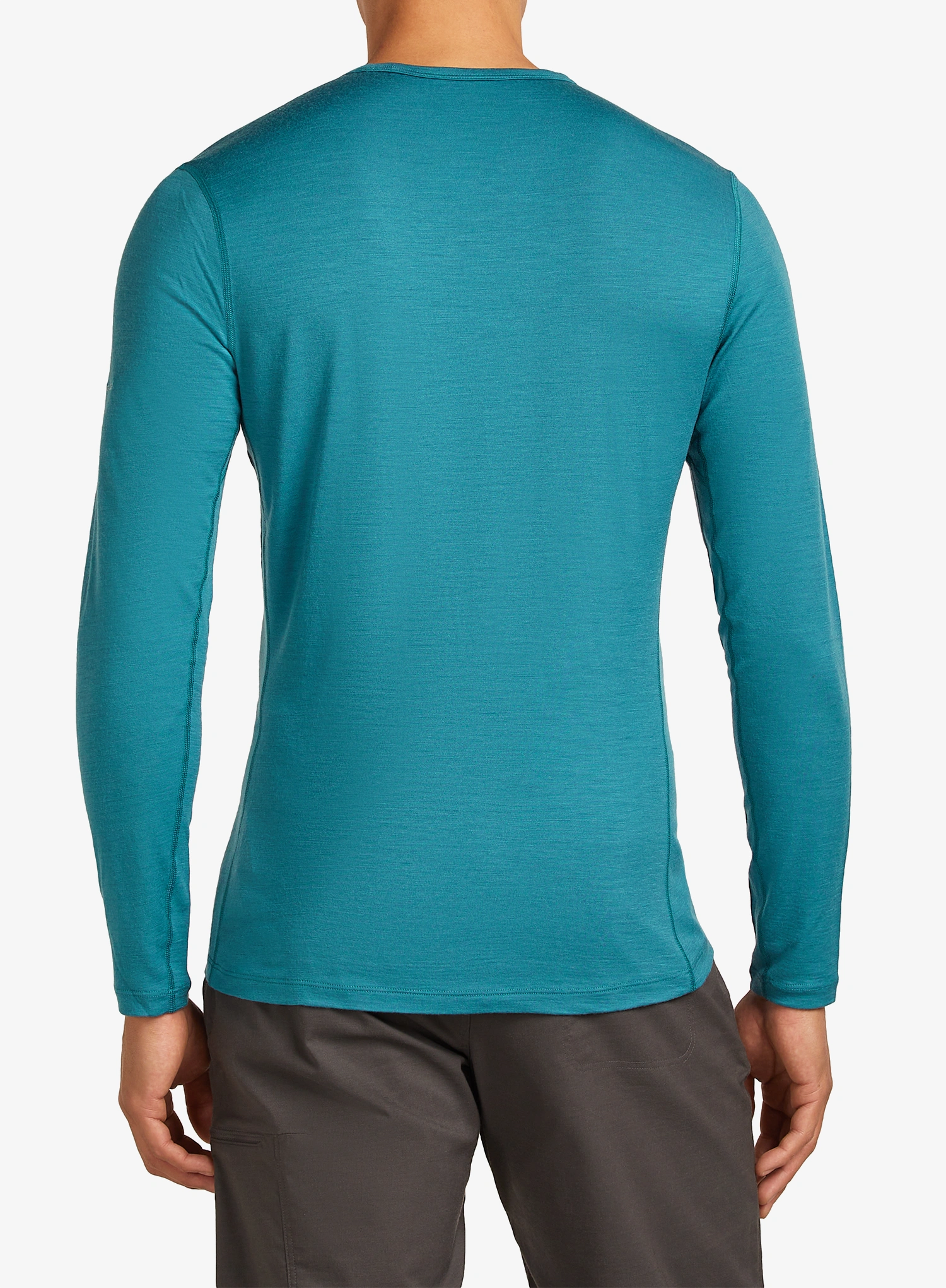 Termo flis jopa Icebreaker Merino 200 Oasis LS Crewe Elevation Line - topaz