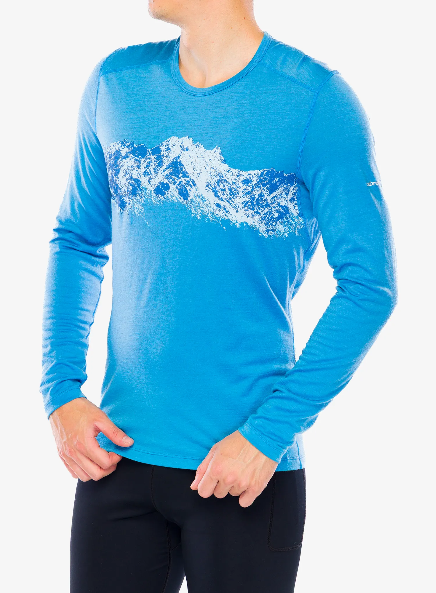 Termo flis jopa Icebreaker Merino 200 Oasis LS Crewe Remarkables - arctic