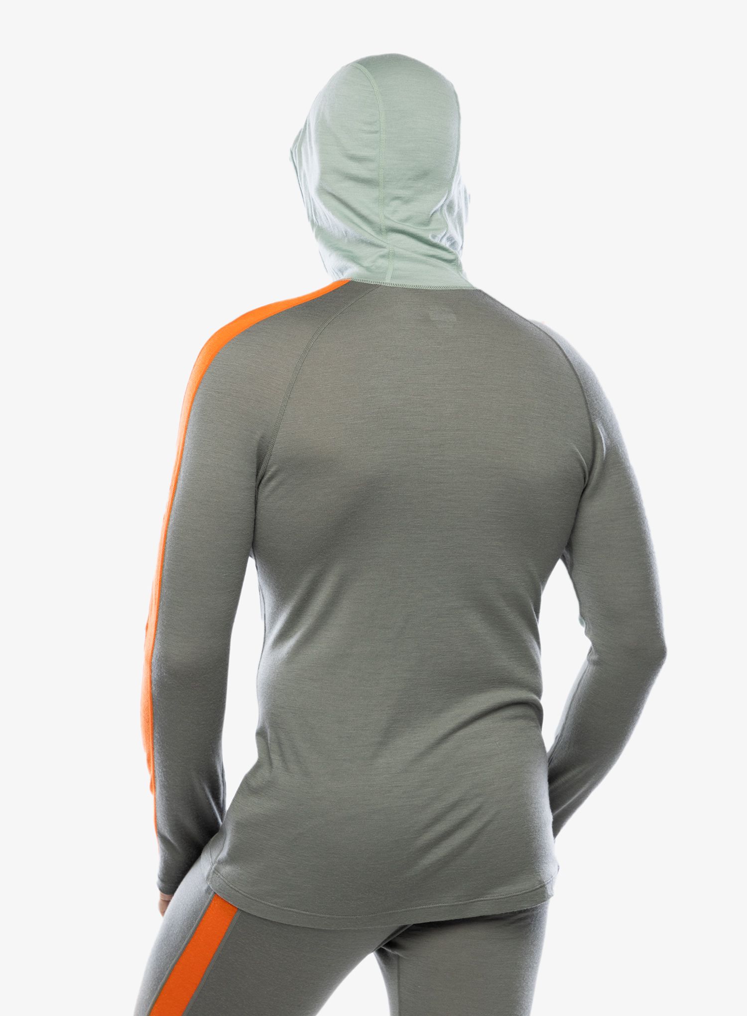 Termo flis jopa Icebreaker Merino 200 Sonebula LS Half Zip Hood - galaxy/moss/blaze/cb